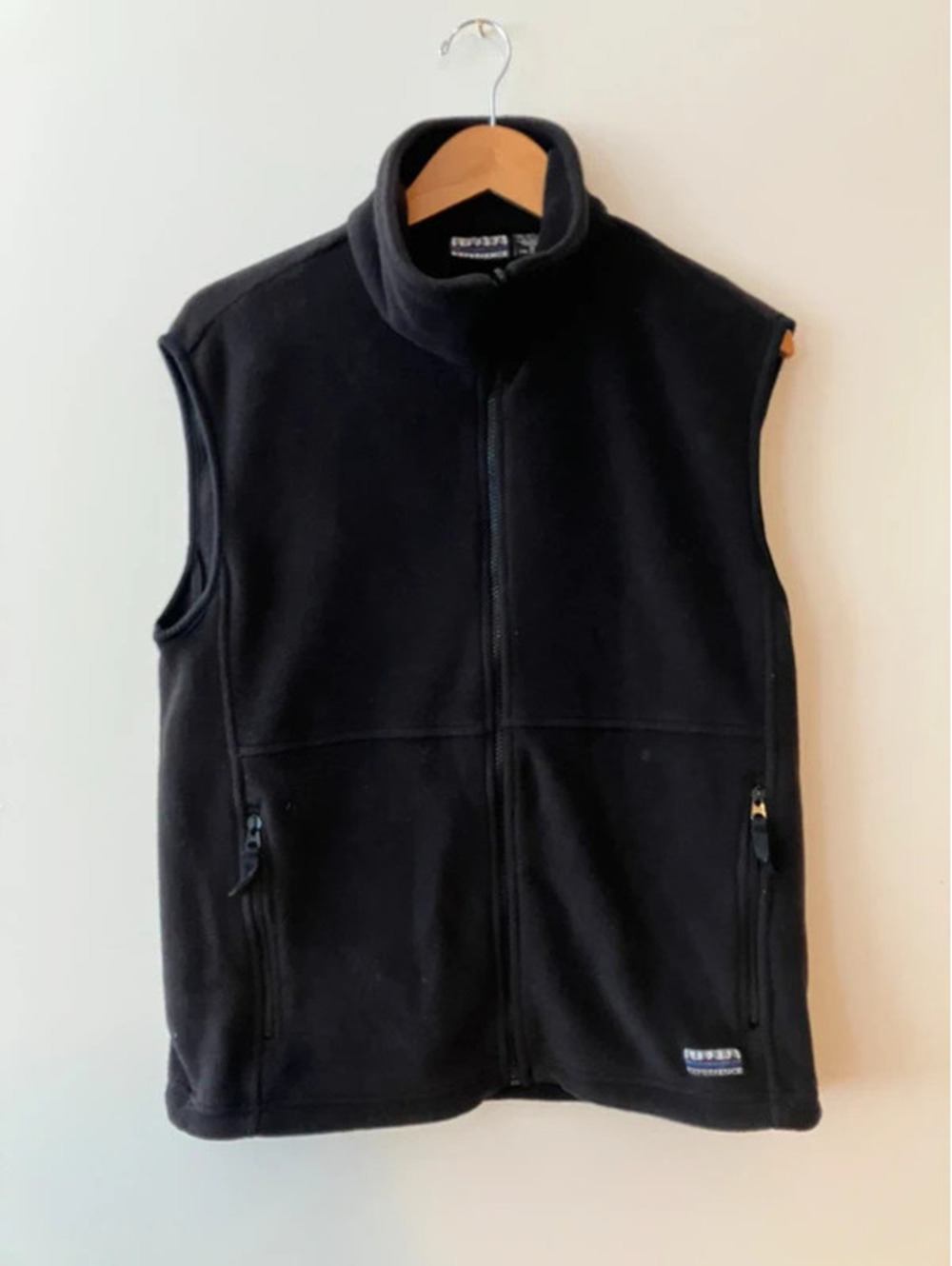 Vintage 90s Sierra Experience Fleece Vest M Black Full Zip 90s Outdoor Gorpcore